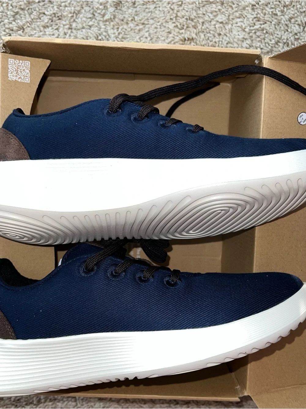 Allbirds Go Lux Men's Navy Casual Lace-Up Sneakers M9 W 10.5 NWB